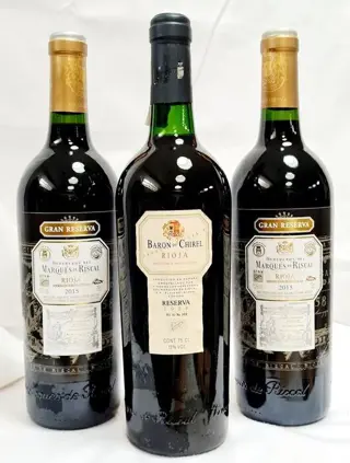 1994 Barón de Chirel, Reserva &amp; 2015 Marqués de Riscal