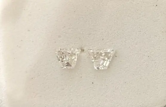 2 pcs Diamanten - 0.20 ct - Trapeze vorm - H - VS1, VS2, No