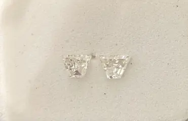 2 pcs Diamanten - 0.20 ct - Trapeze vorm - H - VS1, VS2, No