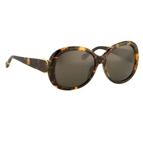 Oscar De La Renta - Oversized Acetate Dark Tortoise Shell
