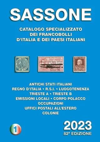 Italië 2023 - Sassone, 3 catalogues - Sassone 2023