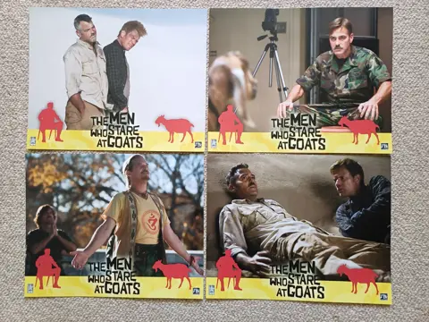 THE MEN WHO STARE AT GOATS lobbycard set.
