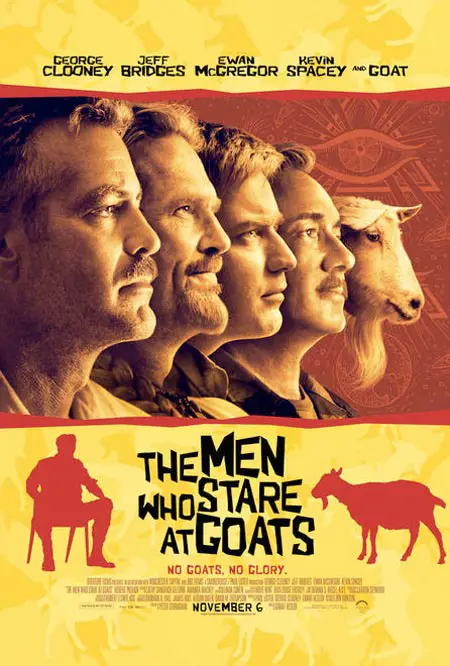 THE MEN WHO STARE AT GOATS filmposter.