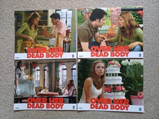 OVER HER DEAD BODY lobbycard set.
