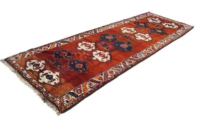 Gabbeh Ghashghai - Loper - 390 cm - 133 cm
