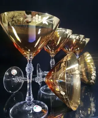 F.lli Fumo cristalleria - Champagne glazen (6) - .999 (24