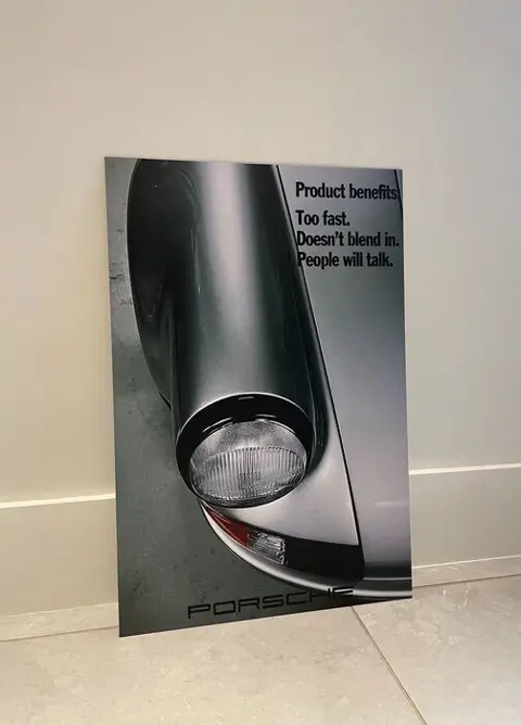 Poster/prent - Poster/Print Vintage Porsche Advertising