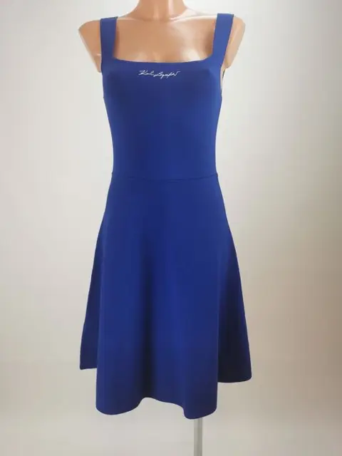 Karl Lagerfeld - Navy Knit Dress Jurk