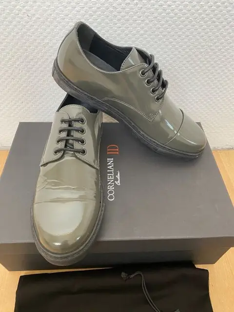 Corneliani - NEW - Made in italy - Grey - Leather -