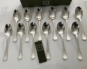 Christofle - Dessertlepels (12) - Verzilverd - America