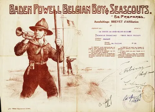 Annonyme - Baden Powell Belgian Boy&amp;scouts brevet