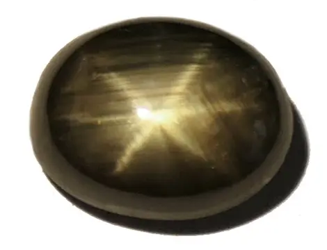 Brons-gouden ster saffier - geen minimumprijs - 6.11 ct
