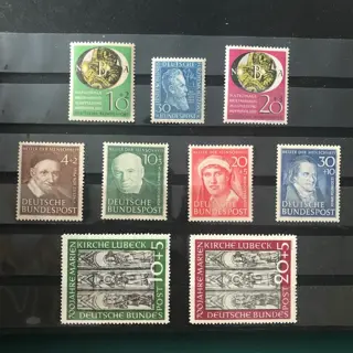 Duitsland, Bondsrepubliek 1951 - Jaargang zonder posthoorn - Michel 139/147