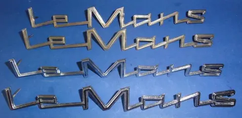 Onderdelen - 4 Chevrolet Le Mans Messing Vergroomde