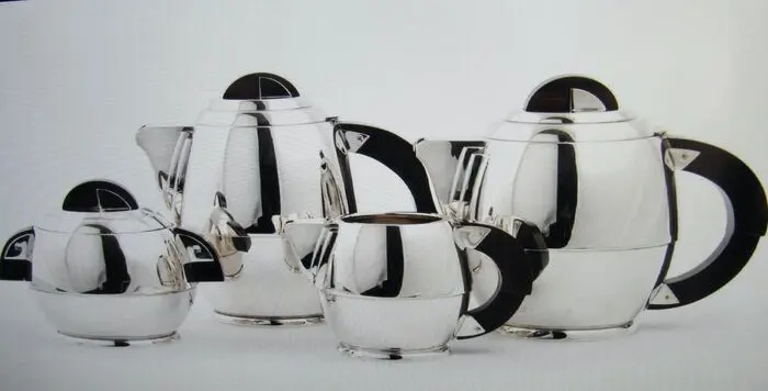 Rafinet d'Enfert - Verzilverd art deco theeservies (4)