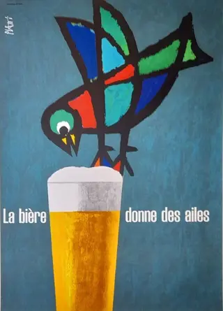 Celestino Piatti - La bière donne des ailes - linenbacked -