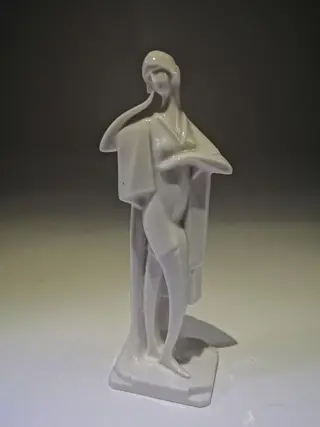 First class - White glazed - Sitzendorf (Germany) - Art