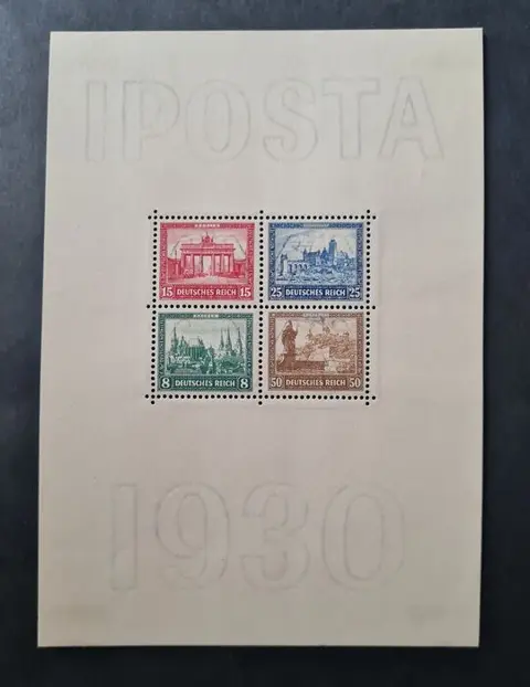 Duitse Rijk 1930 - “IPOSTA” block - Michel Block 1