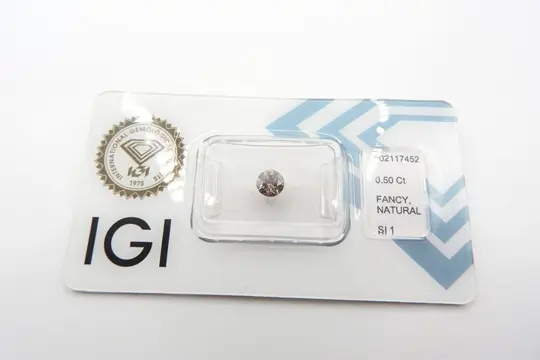 1 pcs Diamant - 0.50 ct - Briljant - fancy