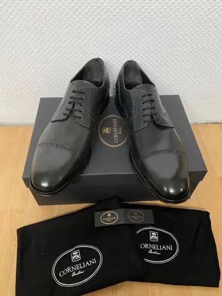 Corneliani - NEW - Made in italy - Anthracite - Leather -