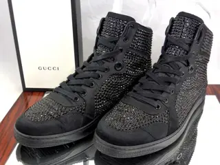 Gucci - total black rhinestones - Sneakers, Veterschoenen -