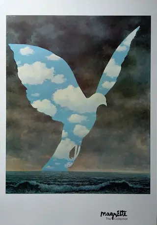 René Magritte (after) - La Grande Famille - cm.100x70 -