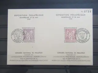 Frankrijk 1939 - Uncommon, Montpellier philatelic exhibition block