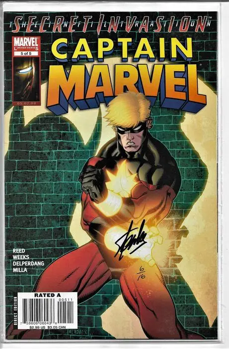 Captain Marvel #5 - (sig. Stan Lee auf 16 Kopien) - Uniek exemplaar (2008)
