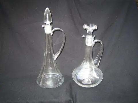 WMF / Geislingen - 2 karaffen WMF mondgeblazen handgemaakt