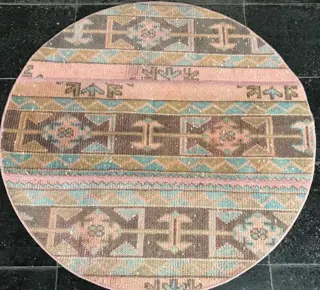 Usak - Vloerkleed - 100 cm - 100 cm