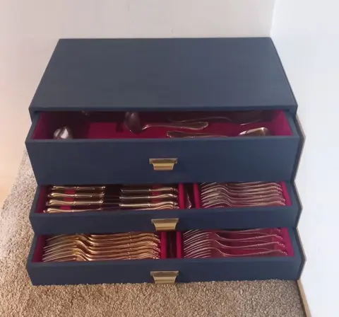 Solingen -94piece silver-plated cutlery - stamped Alpacca -