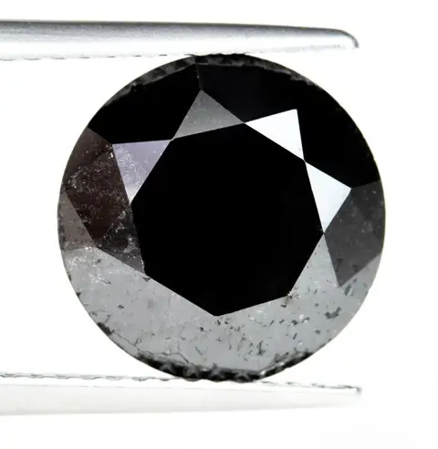 Diamant - 5.18 ct - Fancy Black treated colour - *NO