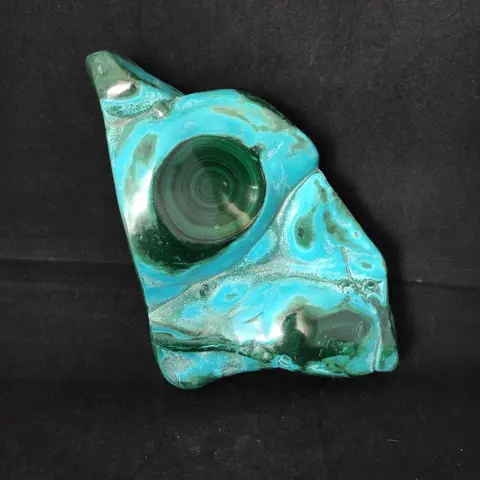 MALACHIET EN CHRYSOCOLLA Vrije vorm - 11×14×4 cm - 1.18 kg