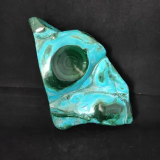 MALACHIET EN CHRYSOCOLLA Vrije vorm - 11×14×4 cm - 1.18 kg