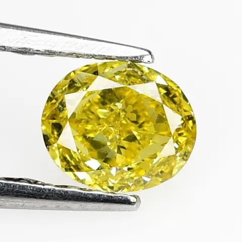 Diamanten - 0.40 ct - Briljant, Ovaal - Kleurbehandeld -