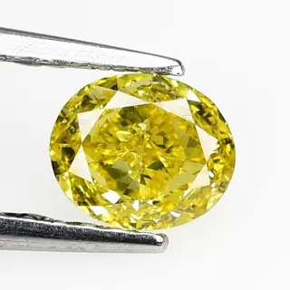 Diamanten - 0.40 ct - Briljant, Ovaal - Kleurbehandeld -