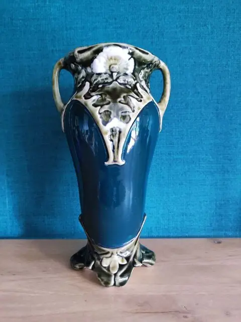 Gustave De Bruyn - Faïencerie de Fives Lille - Vaas met art