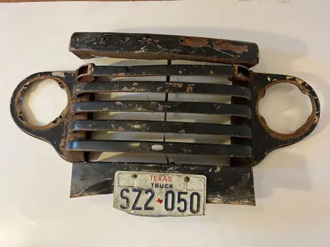 Decoratief object - US Ford truck front grill with licence