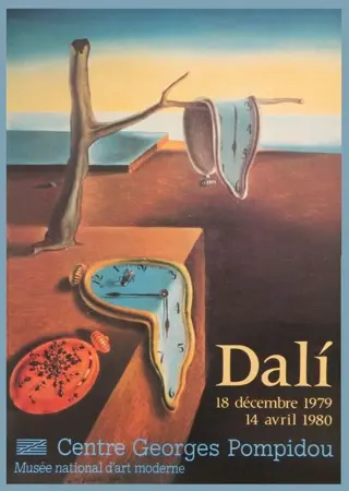 Salvador Dali - Affiche originale d'exposition - Paris -