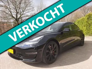 Tesla Model 3 Performance AWD 75 kWh ZWART AUTOPILOT