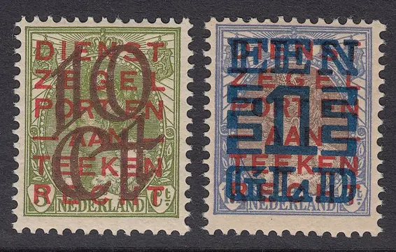 Nederland 1923 - Opruimingsuitgifte - NVPH 132/133