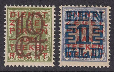 Nederland 1923 - Opruimingsuitgifte - NVPH 132/133