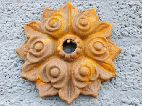 Muurverstevinger , wanddecoratie , anker , bloemvorm