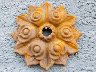 Muurverstevinger , wanddecoratie , anker , bloemvorm