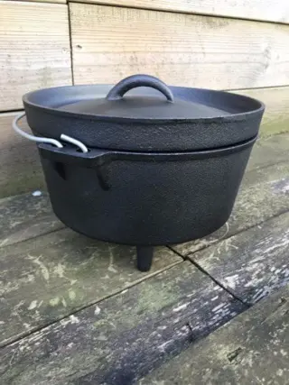 Kampvuurpot , buitenpan , vuurpot , pot voor kampvuur