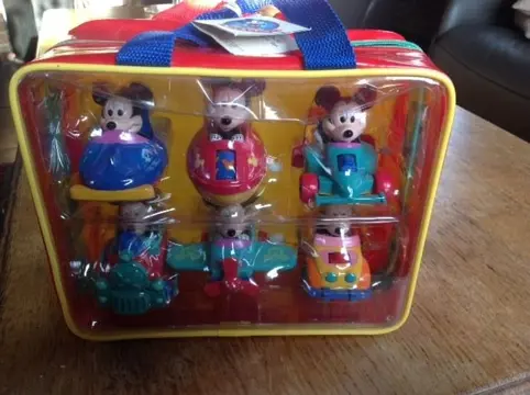 Disney - mickey 's world - nieuw, 6 opwindbare auto;s