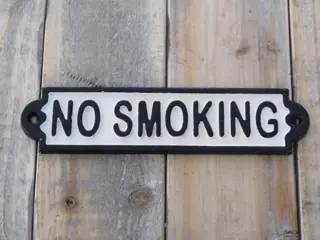 Deurbord , deurborje , no smoking , niet roken , emaille