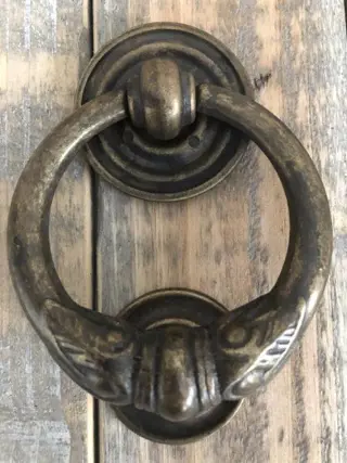 Deurklopper,messing , klassiek