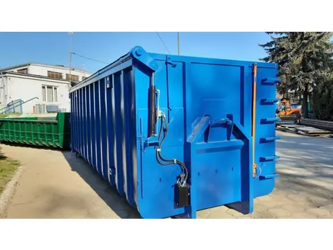 volume afzetcontainers met hydraulische dak