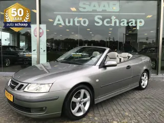 Saab 9-3 Cabrio 1.8t Vector | Rijklaar incl garantie | Nieuwe kap Climate control Cruise control Par